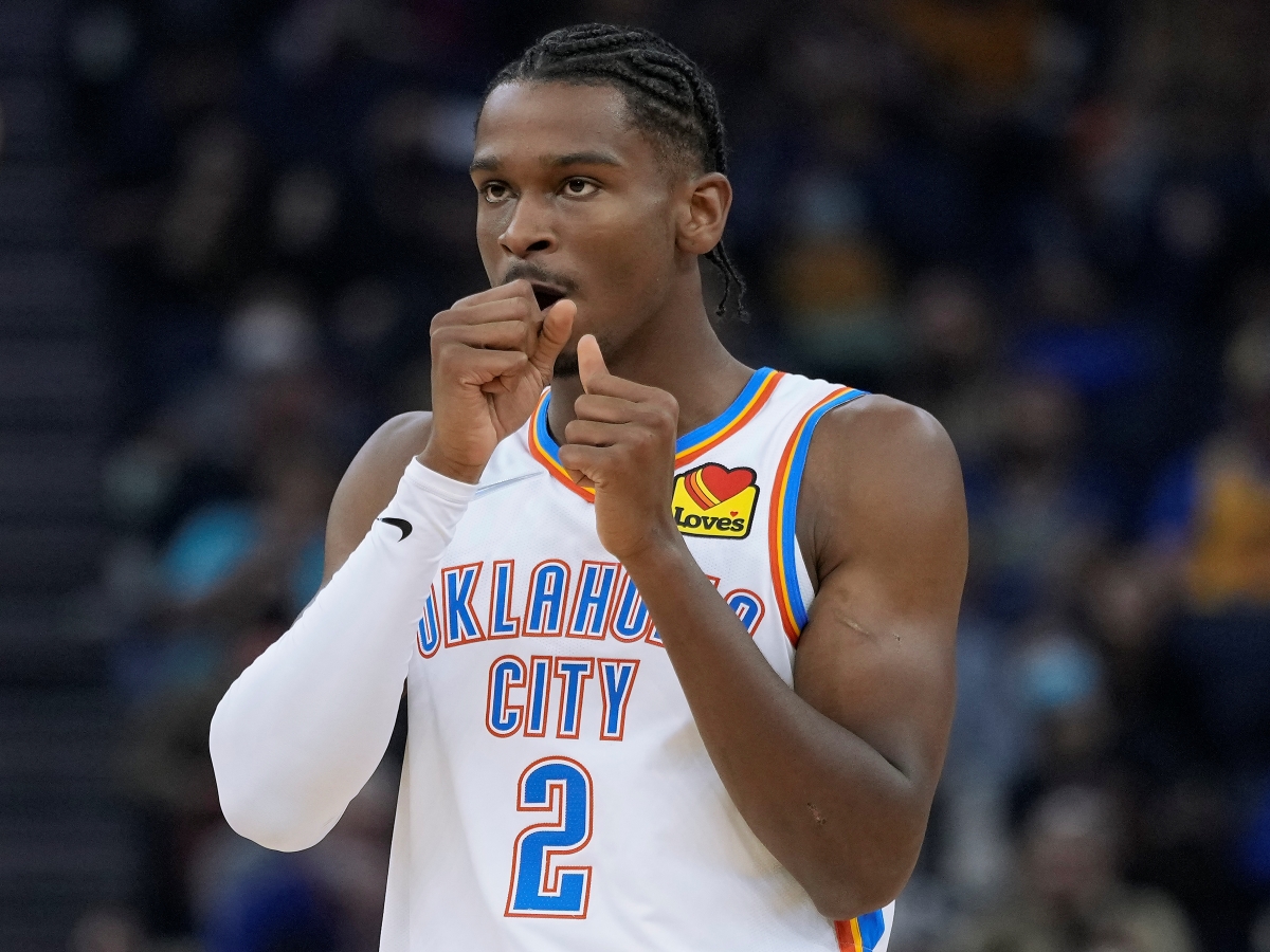 Shai Gilgeous-Alexander of the Oklahoma City Thunder is putting up crazy stats this season and becoming a breakout superstar.