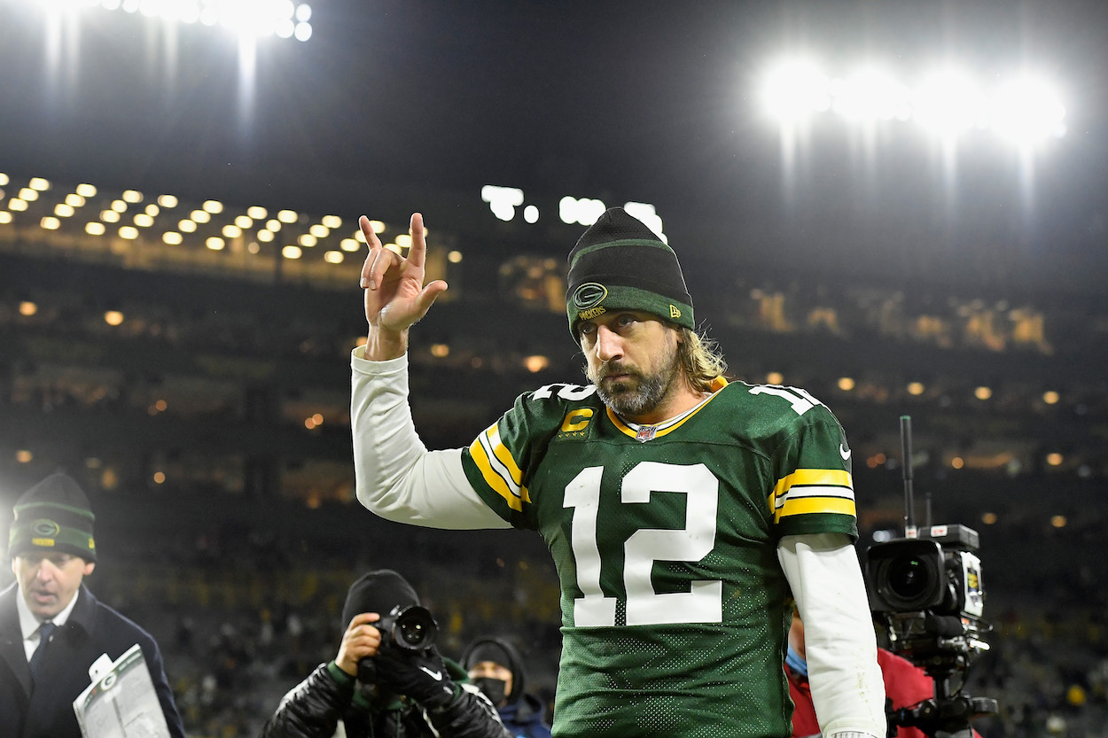 Packers QB Aaron Rodgers.
