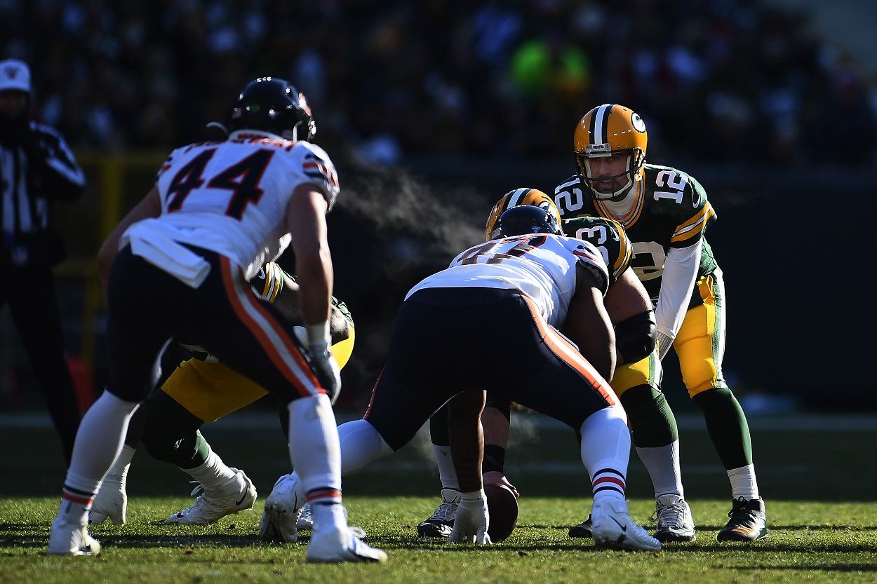 Aaron Rodgers plays the Chicago Bears at Lambeau Field 