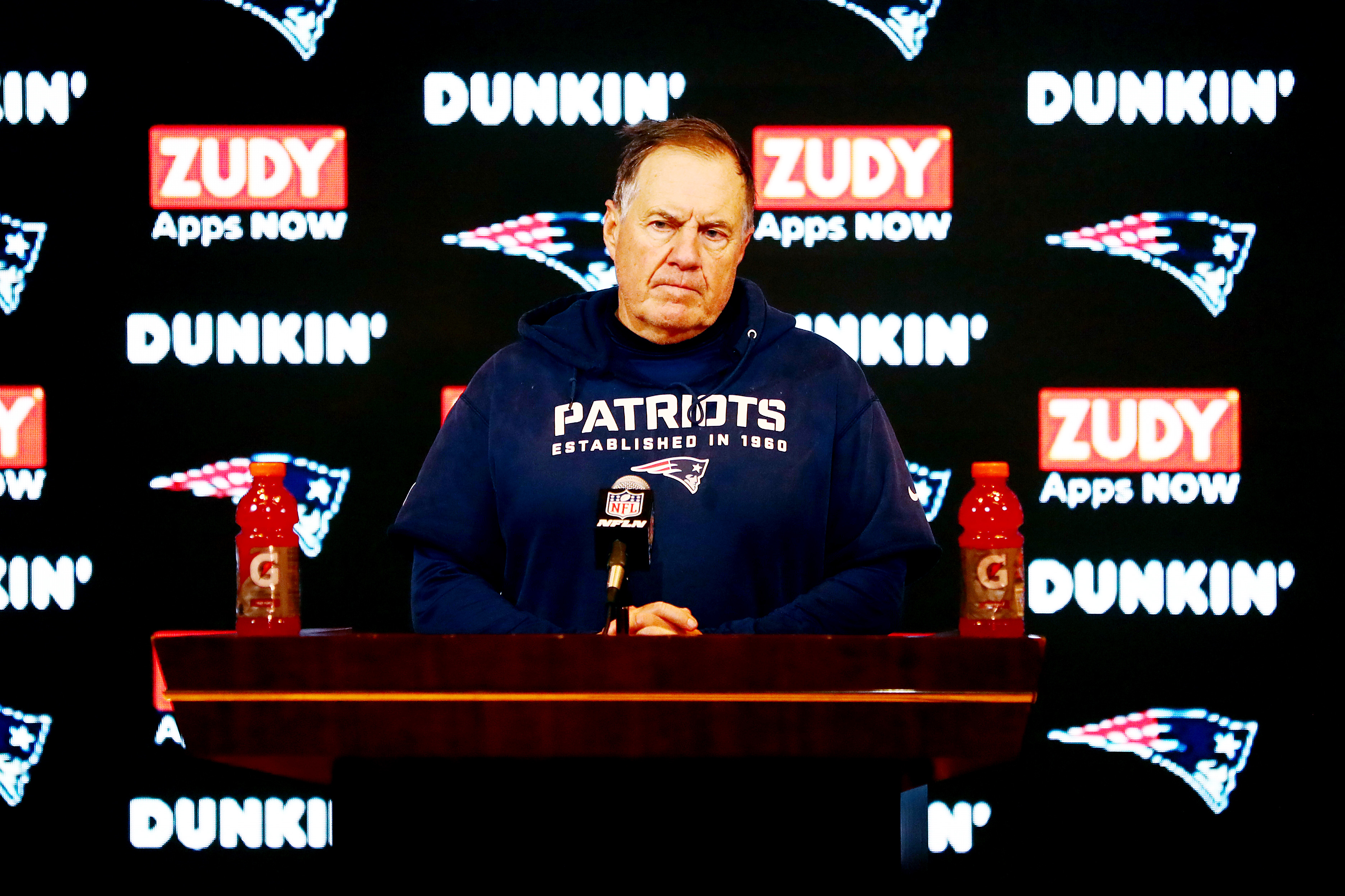 New England Patriots coach Bill Belichick apologized to the media Monday