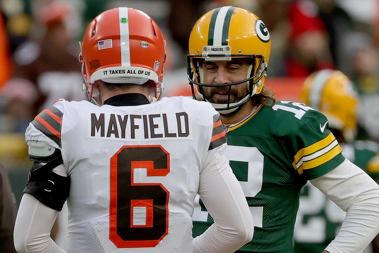 Baker Mayfield and Aaron Rodgers 