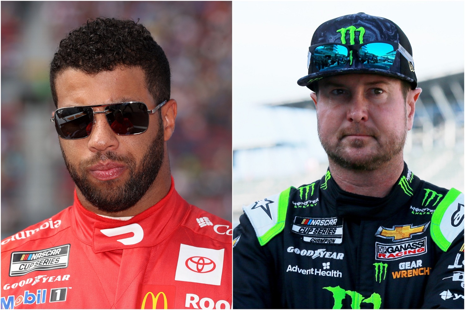 Bubba Wallace and Kurt Busch will be teammates at 23XI Racing for the 2022 NASCAR Cup Series season. | Getty Images