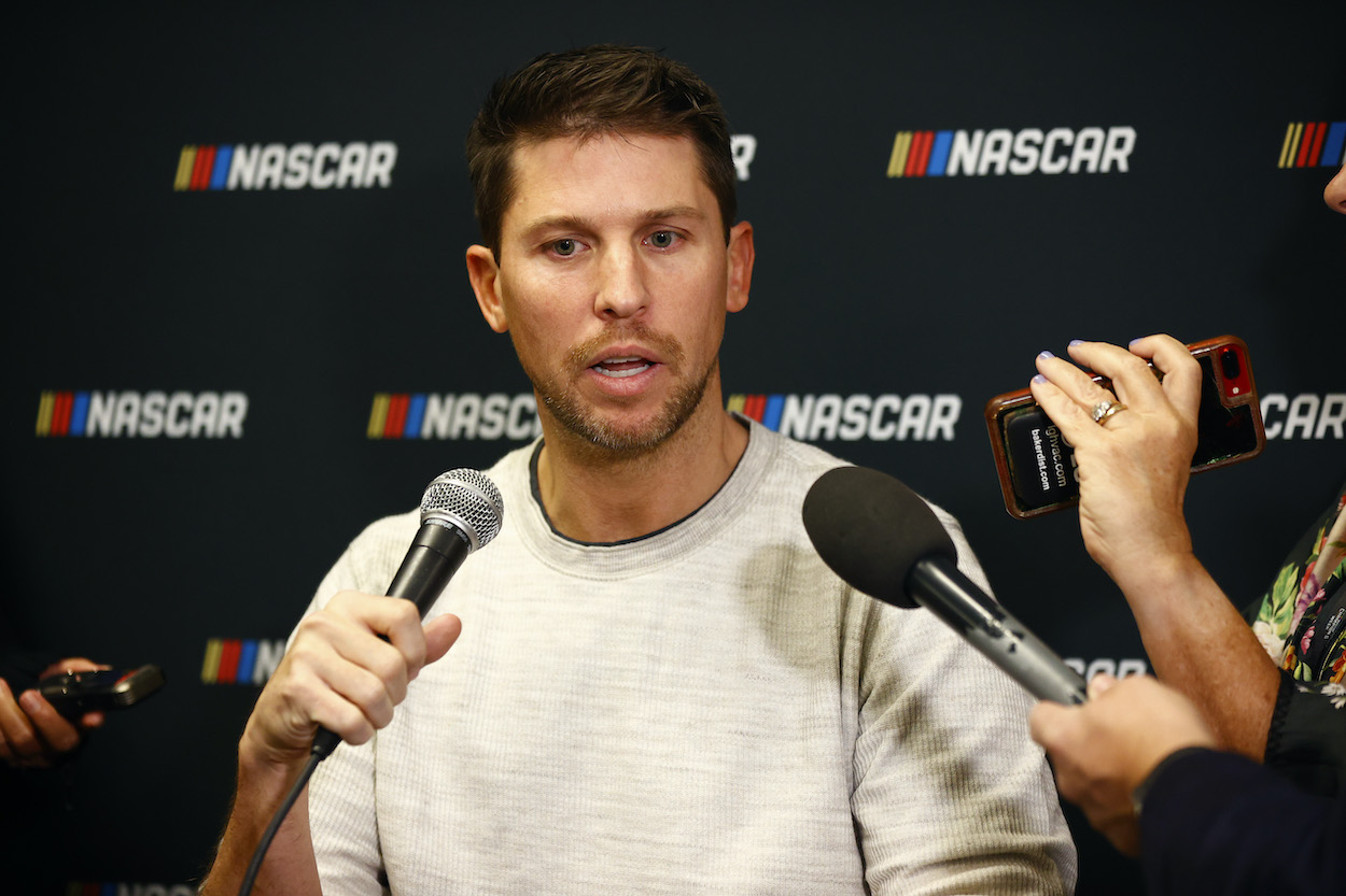 Denny Hamlin Spotted Courtside at Charlotte Game With Grammy
