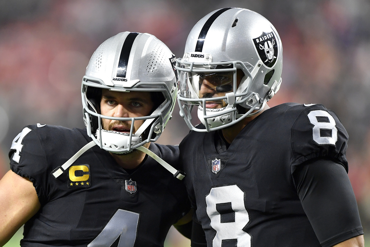 Derek Carr Isn’t Stressing About Backup QB Marcus Mariota’s Increased Snaps: ‘He Has My Back All the Time’