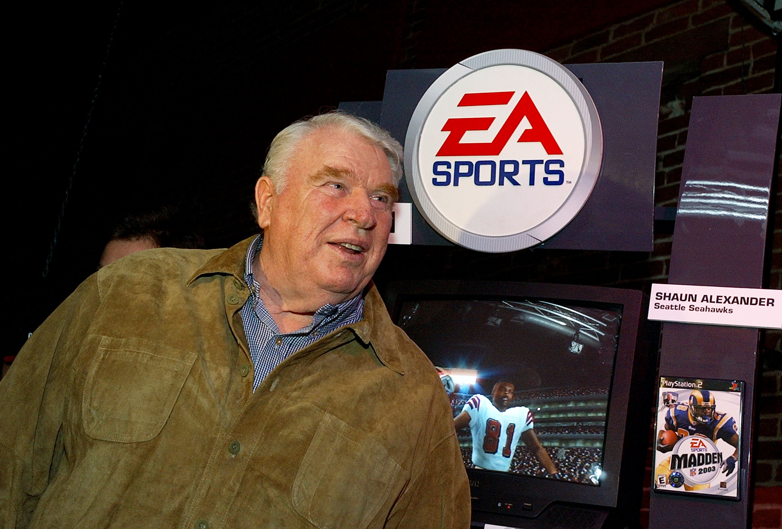 John Madden and the EA Sports logo.