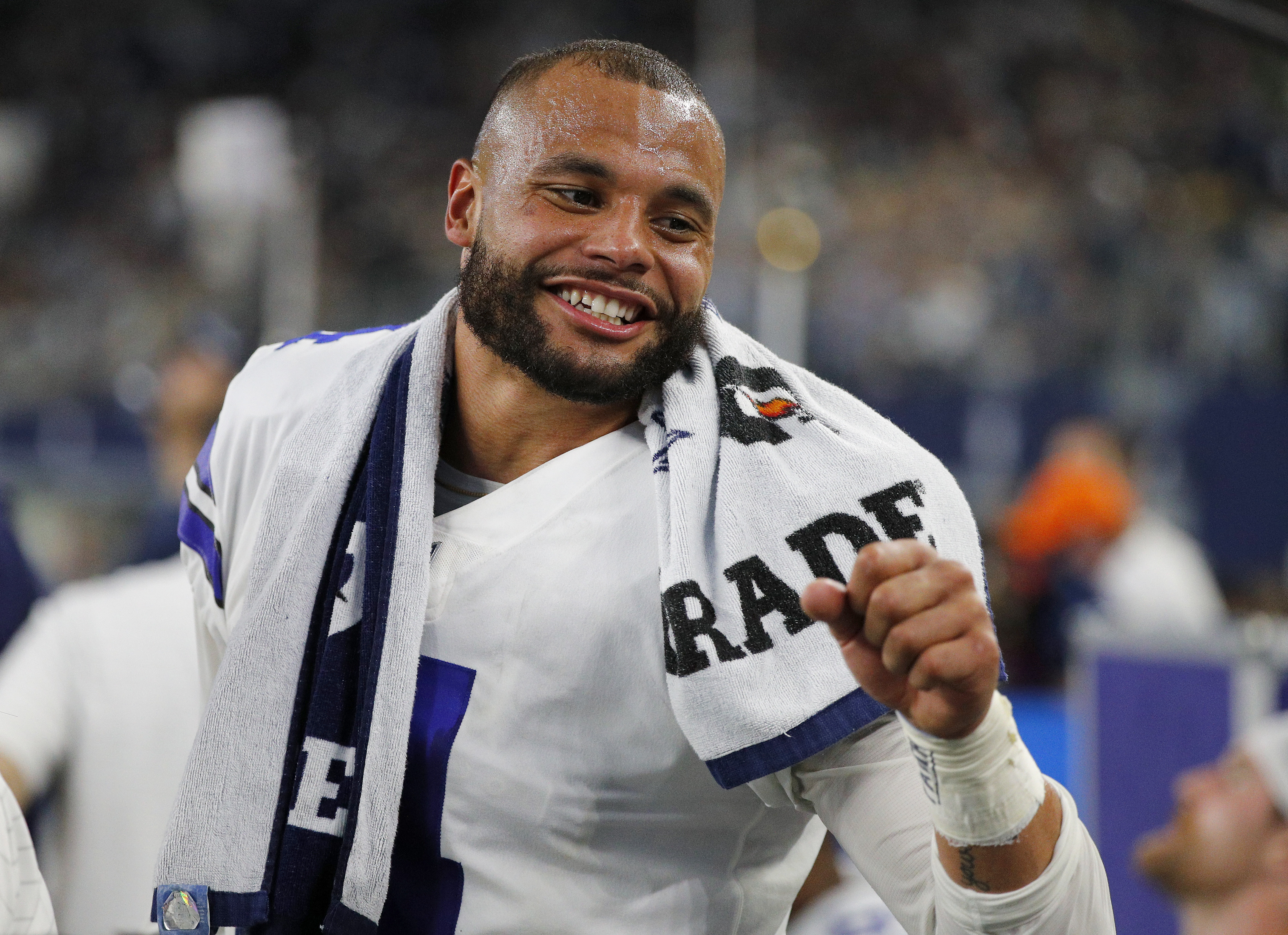 Dallas Cowboys QB Dak Prescott is back.