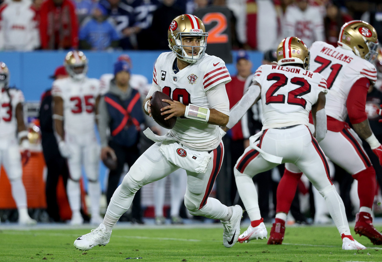 49ers QB Jimmy Garoppolo.