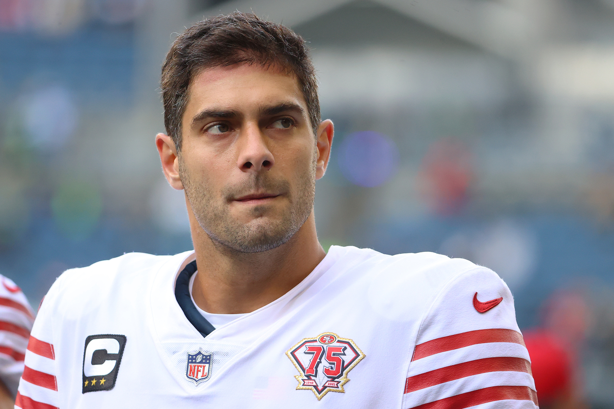 San Francisco 49ers quarterback Jimmy Garoppolo in 2021.