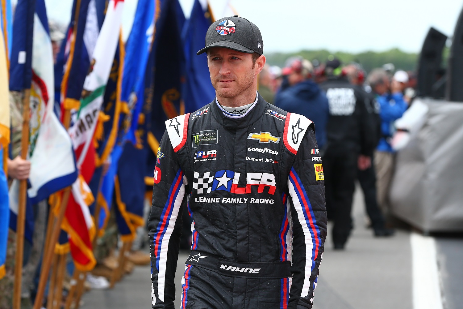 Kasey Kahne walks out during driver introductions prior to the Monster Energy NASCAR Cup Series Pocono 400 on June 3, 2018. | Rich Graessle/Icon Sportswire via Getty Images