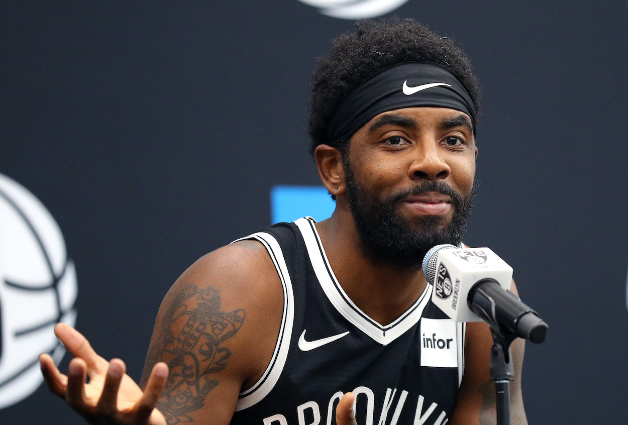 Kyrie Irving just teased at a return to the Brooklyn Nets.