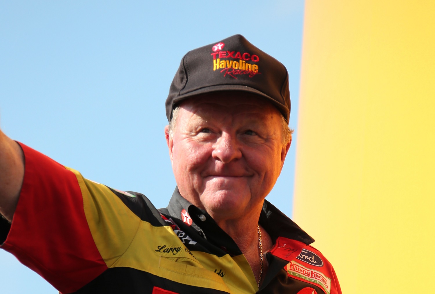Former NASCAR crew chief Larry McReynolds prior to the 70th annual Bojangles Southern 500 on Sept. 1, 2019, at Darlington Raceway in Darlington, South Carolina.