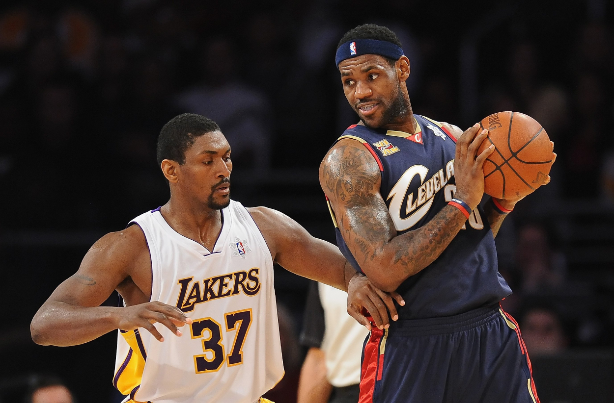Former Cavaliers star LeBron James on Christmas Day 2009 against the Los Angeles Lakers.