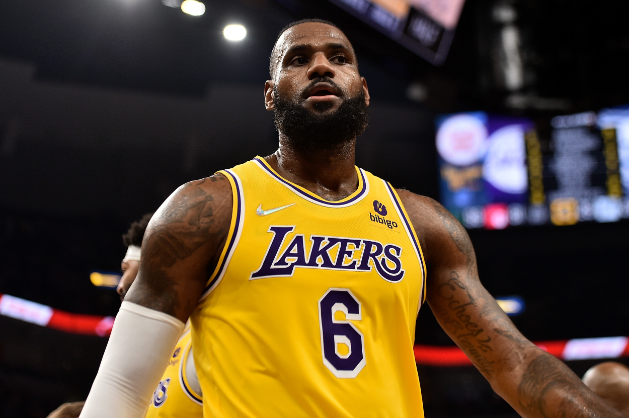 LeBron James, who already ranks among the all-time great players in Lakers franchise history.