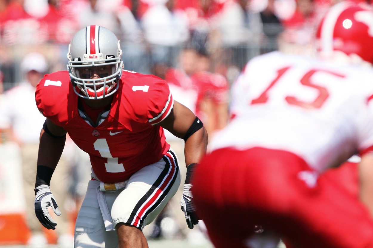 Ohio State linebacker Marcus Freeman in 2008.