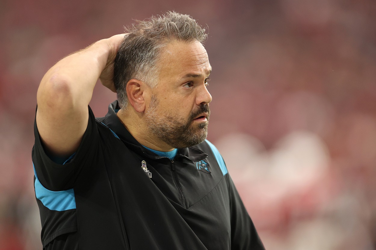 Panthers head coach Matt Rhule