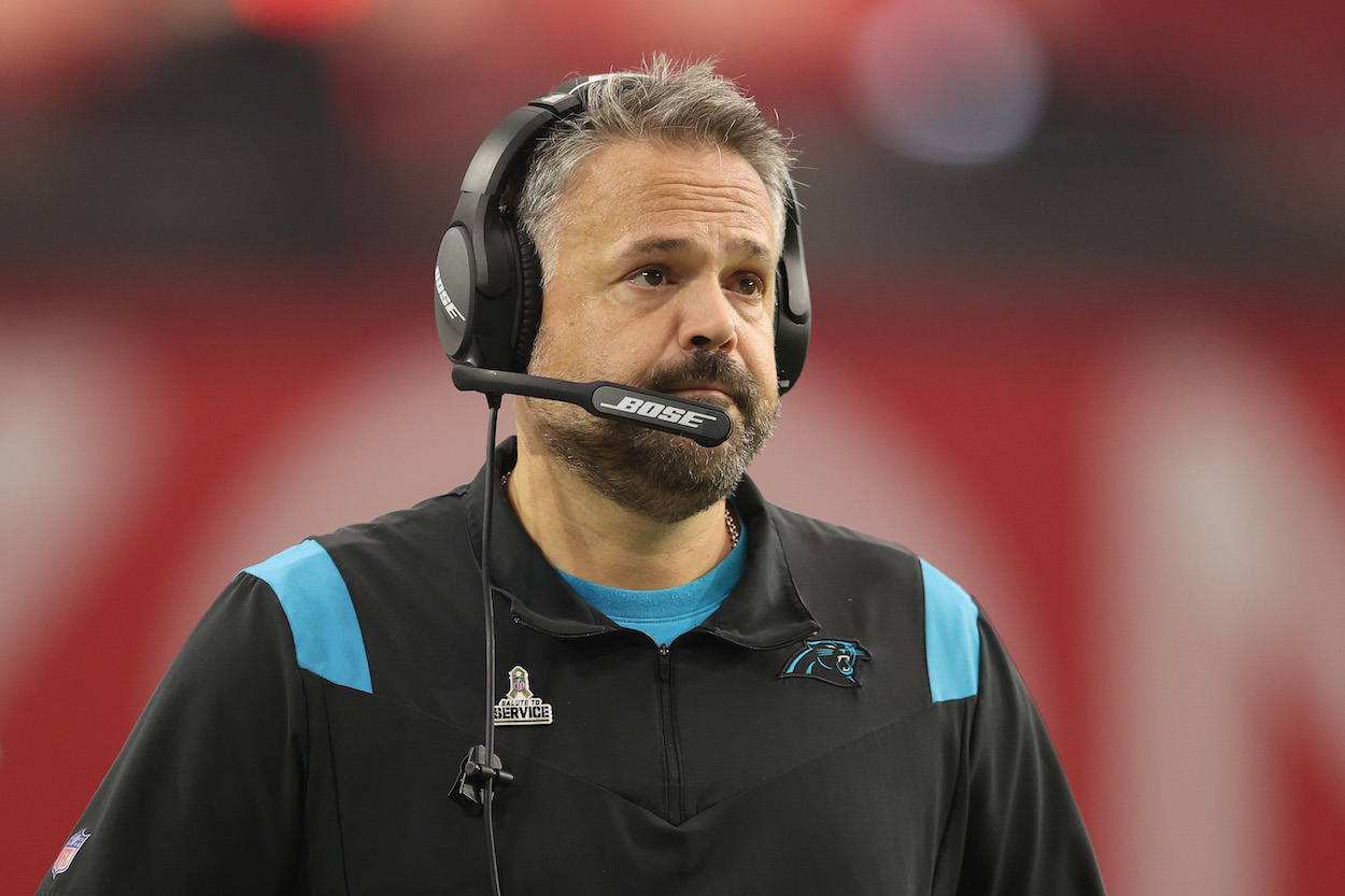 Panthers HC Matt Rhule.