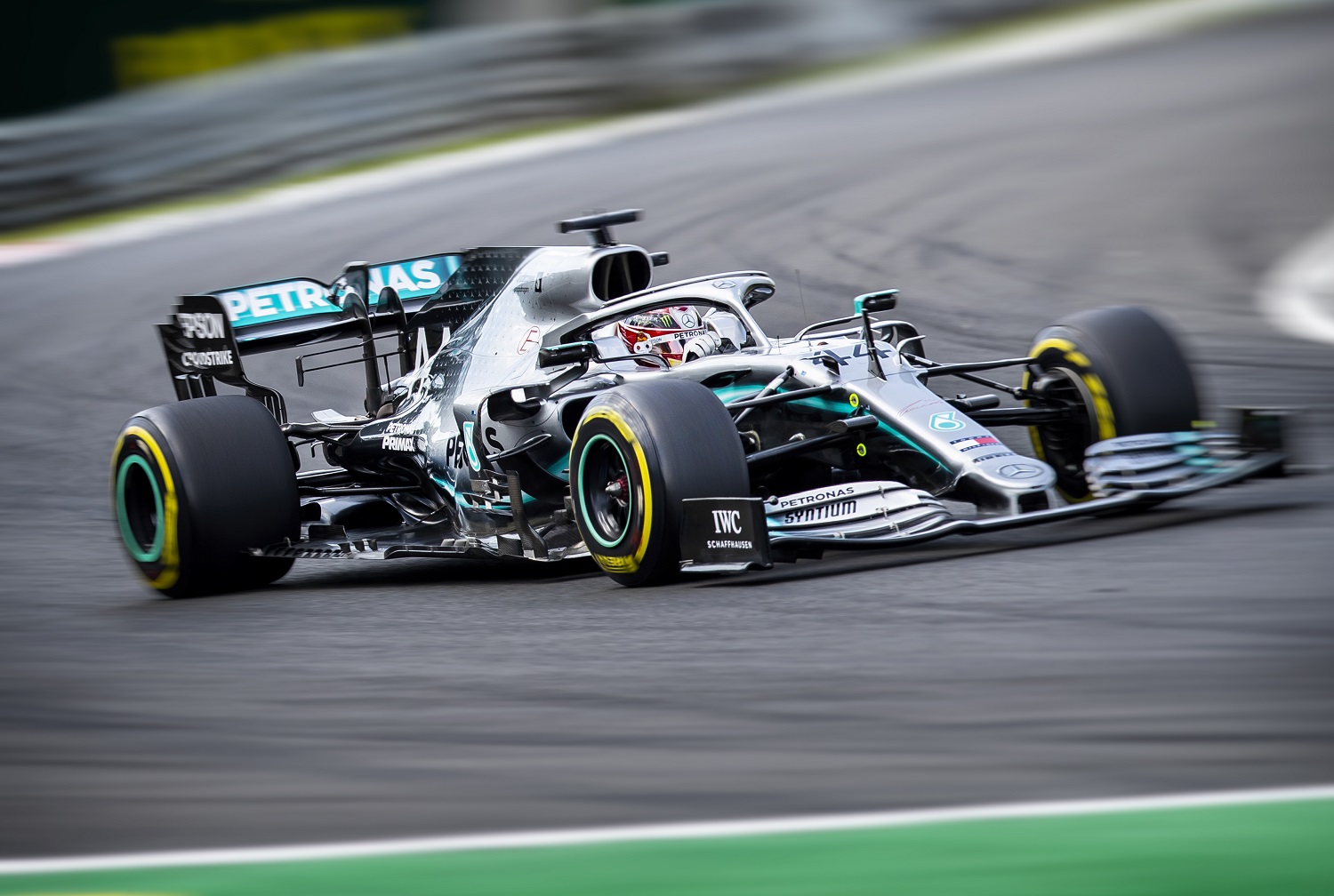 Lewis Hamilton of Great Britain driving the Silver Arrows version of the Mercedes AMG Petronas Formula 1 car during the Grand Prix of Hungary at Hungaroring on Aug. 4, 2019.
