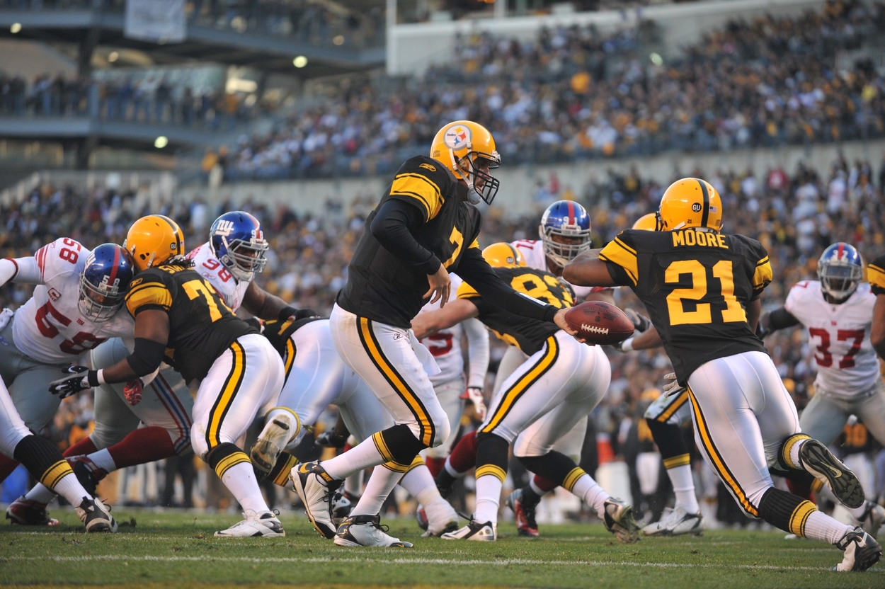 Ben Roethlisberger and the Pittsburgh Steelers in 2008.