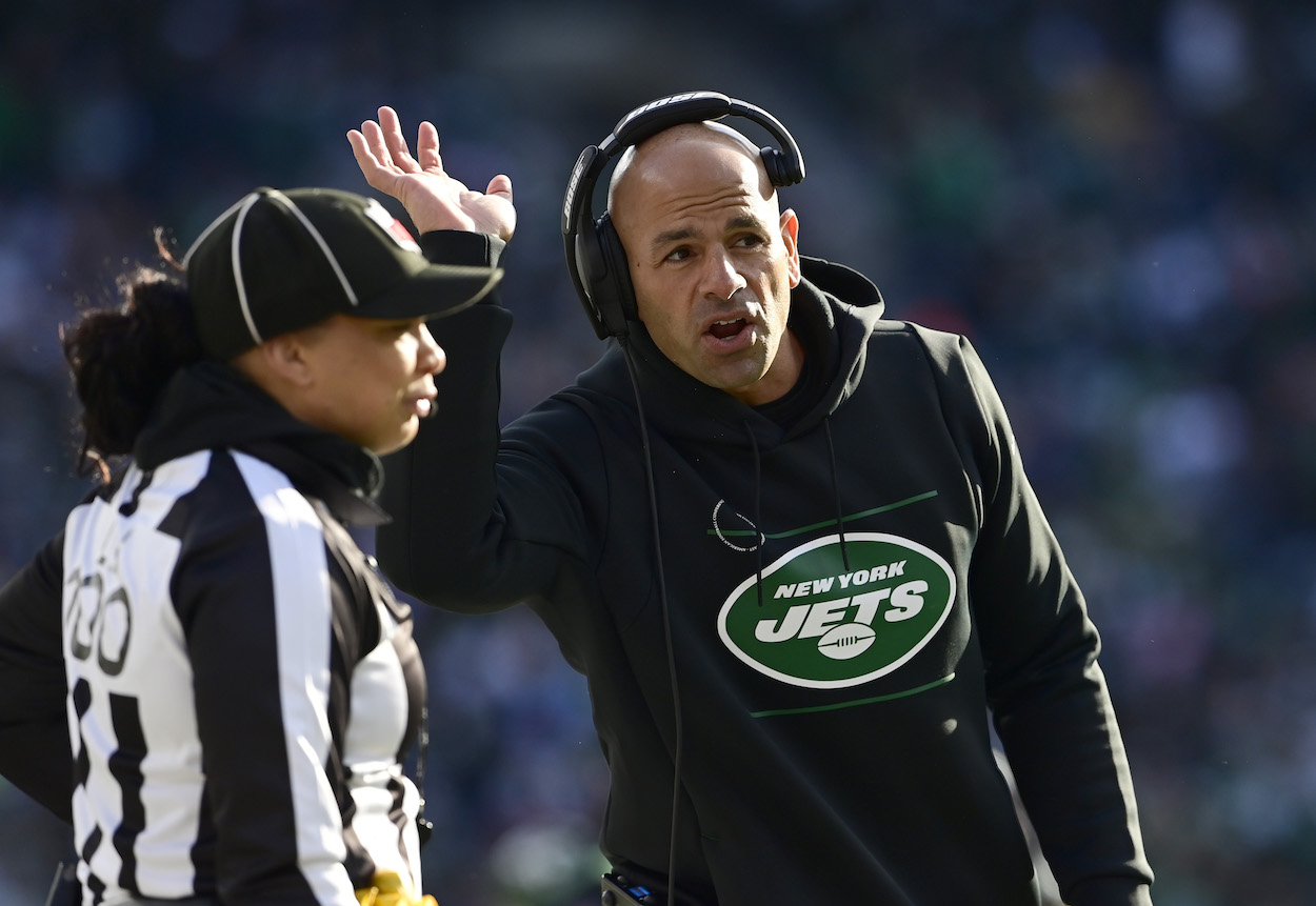 Jets HC Robert Saleh.