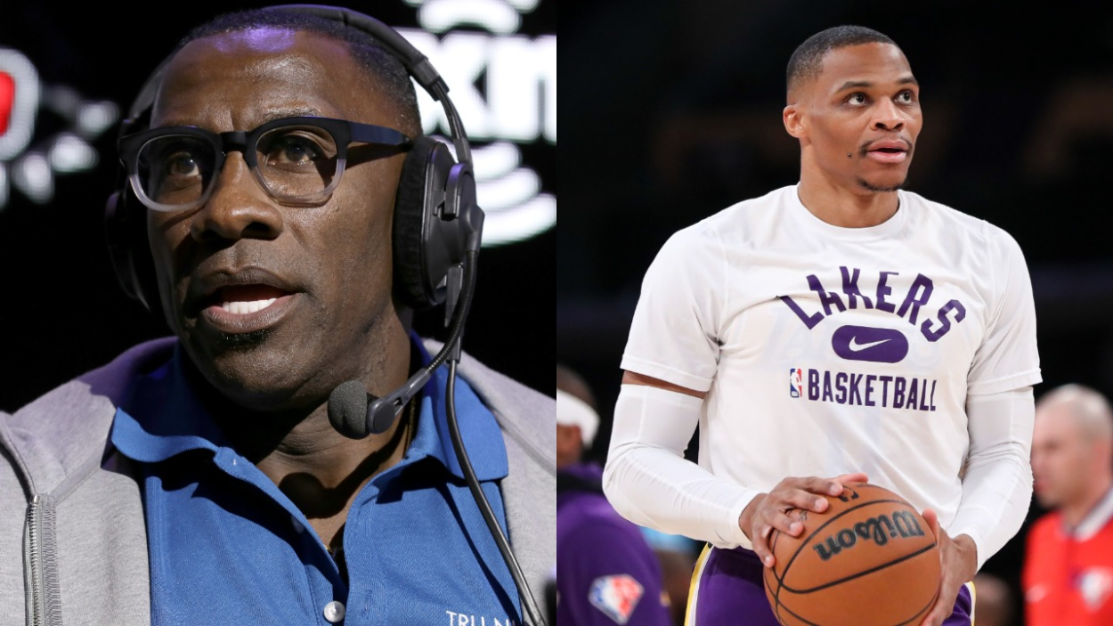 Pro Football Hall of Famer Shannon Sharpe and Los Angeles Lakers star Russell Westbrook.