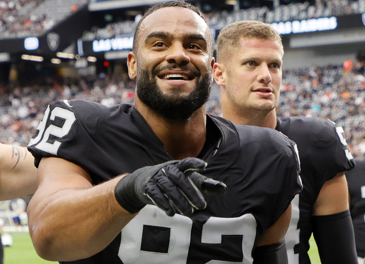 Las Vegas Raiders defensive lineman Solomon Thomas in 2021.