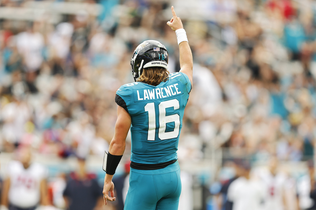 Jaguars QB Trevor Lawrence.