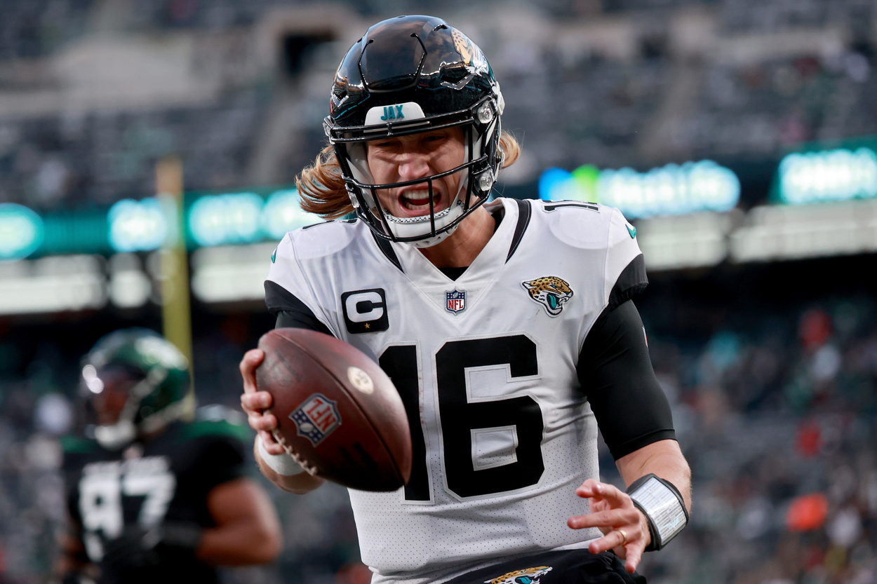 Jacksonville Jaguars rookie Trevor Lawrence in 2021.