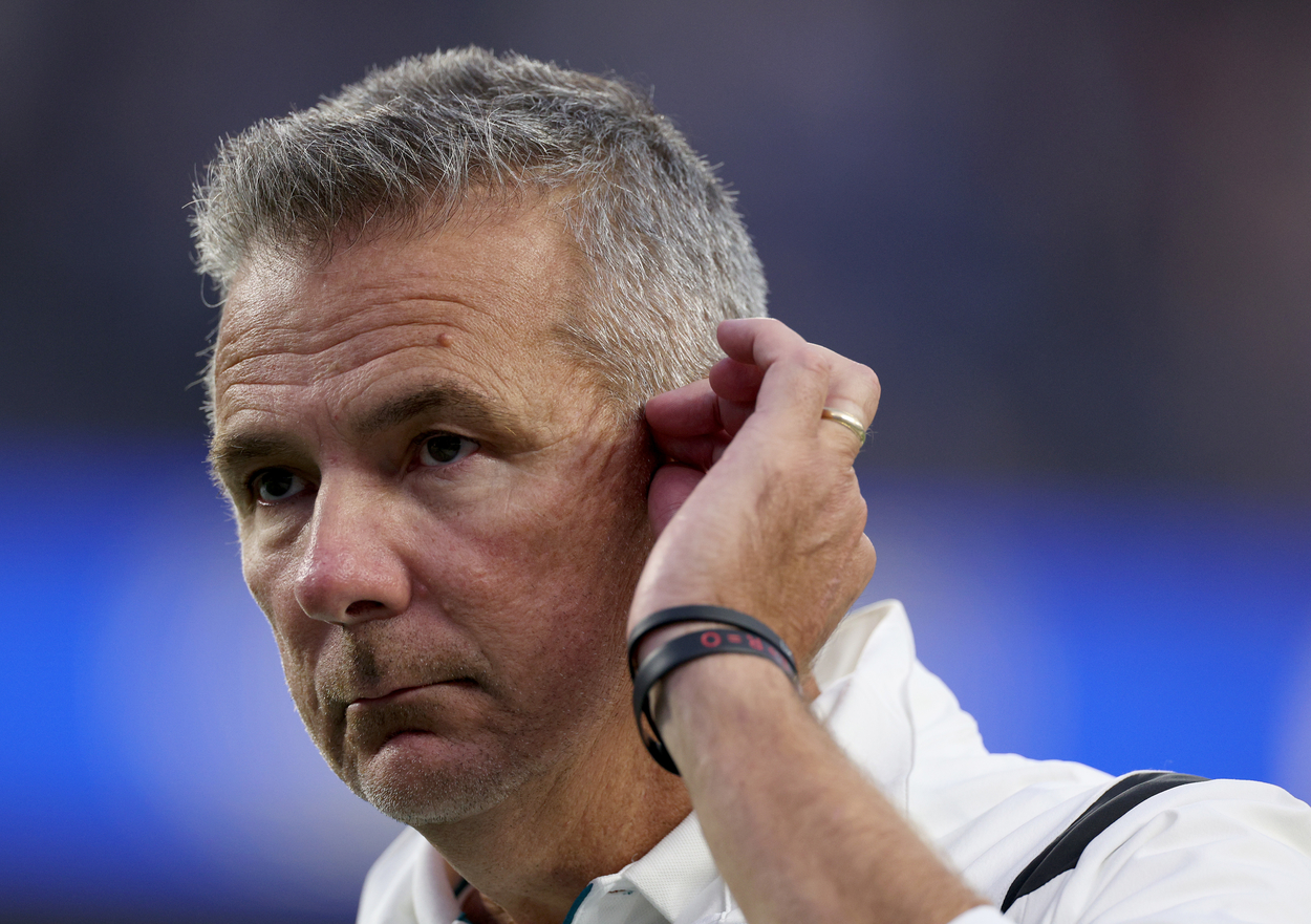Former Jacksonville Jaguars head coach Urban Meyer in 2021.