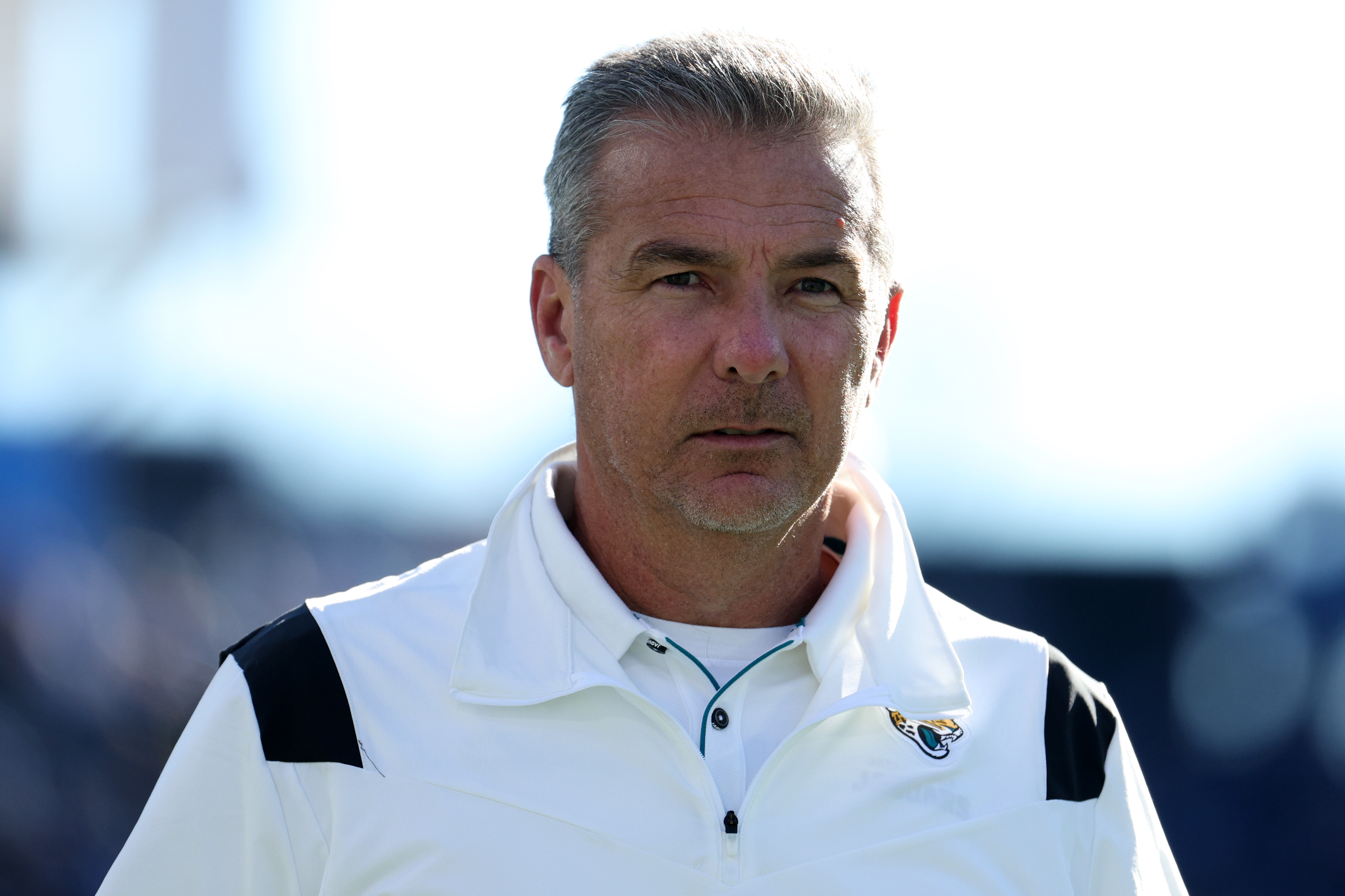 Jaguars head coach Urban Meyer looks on during game against the Titans