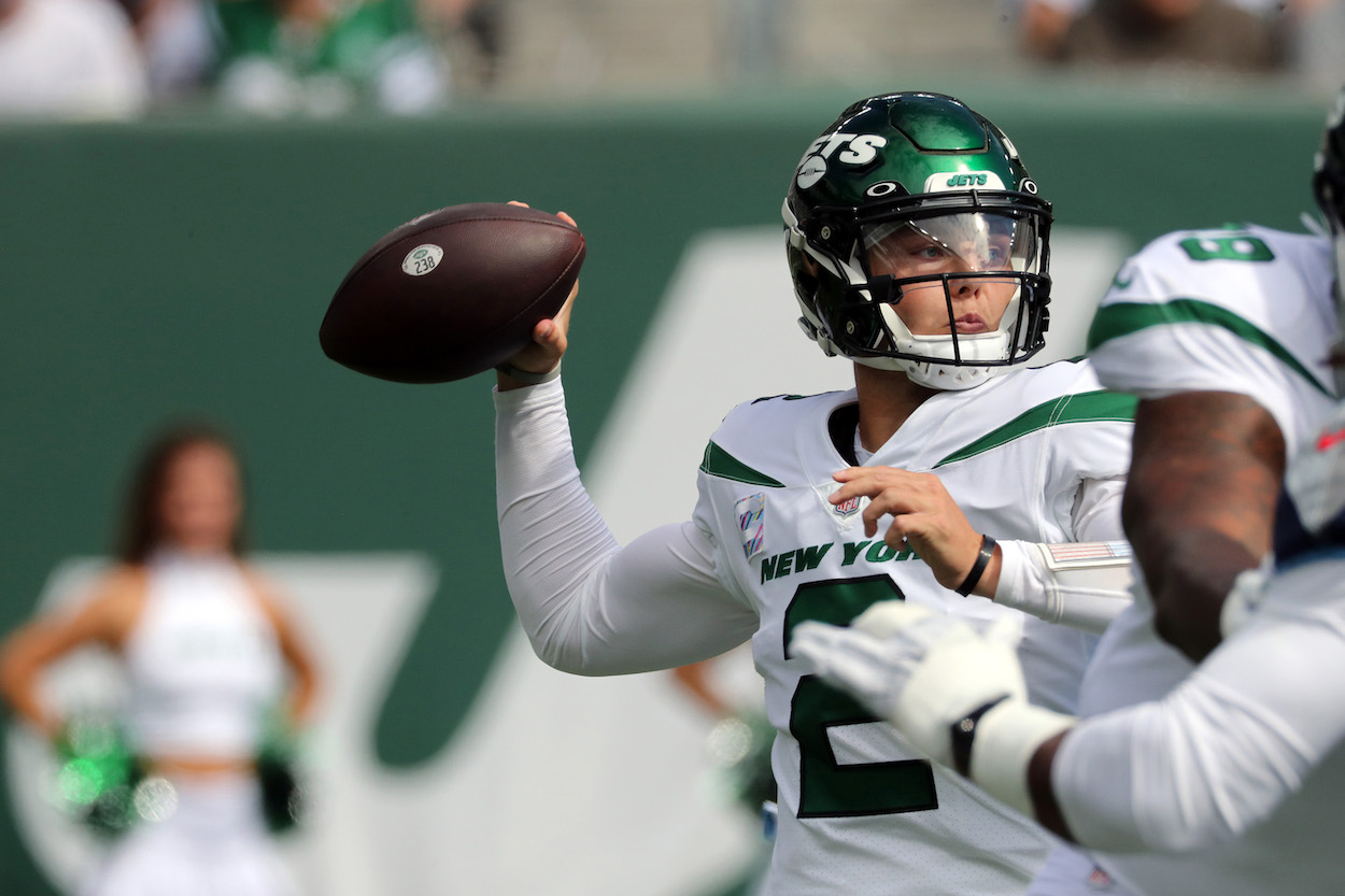 Jets QB Zach Wilson.