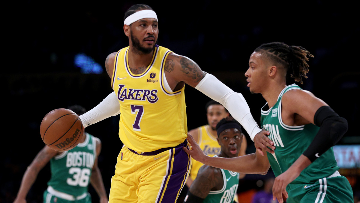 More than 100 NBA players become trade-eligible on December 15, including Los Angeles Lakers sixth man Carmelo Anthony.