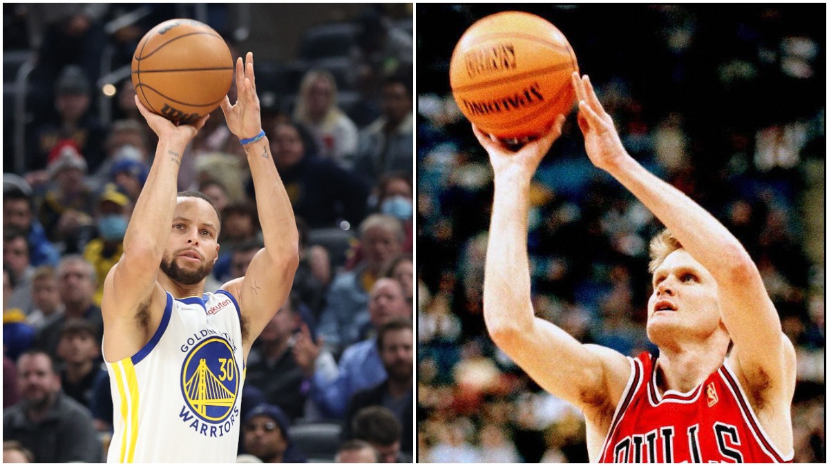 Stephen Curry is the king of the NBA 3-point shot. Even though his coach with the Golden State Warriors, Steve Kerr, was more accurate, the two don't compare.