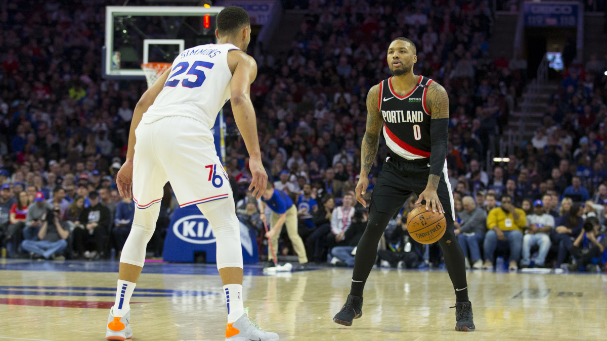 Damian Lillard of the Portland Trail Blazers derisively denied a report he'd like to play with Ben Simmons. The rumor-denial cycle has gone on for months now.
