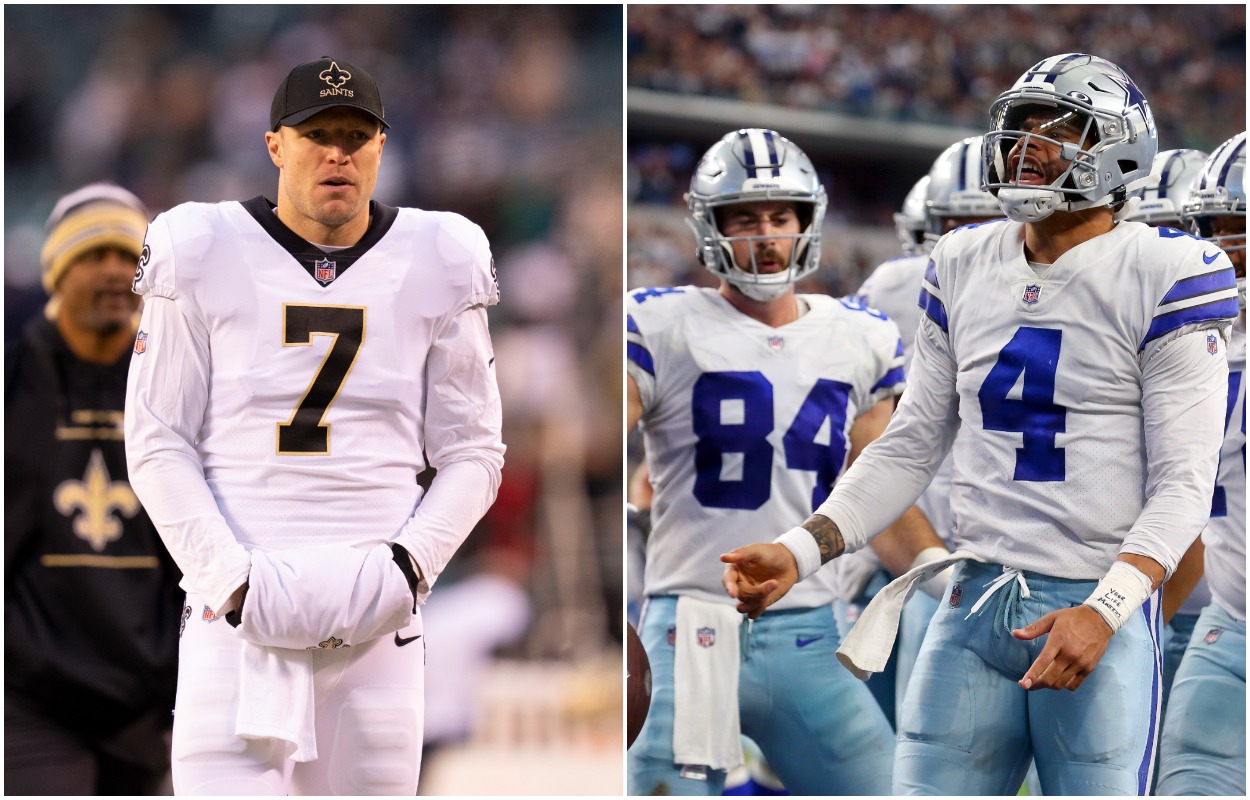 Taysom Hill and the Saints face Dak Prescott and the Cowboys.
