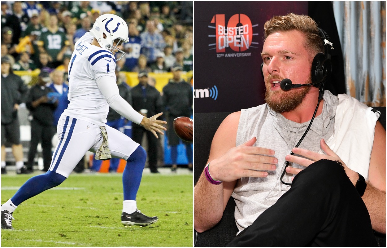 Colts punter and talk show host Pat McAfee.