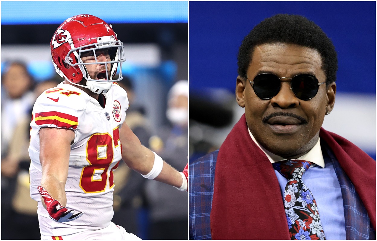 Kansas City Chiefs TE Travis Kelce throws a jab at Michael Irvin.