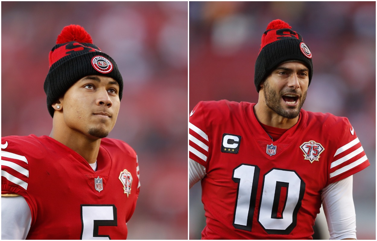 Jimmy Garoppolo might make the 49ers think twice about the Trey Lance plan.