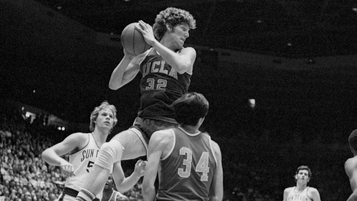 Bill Walton was head and shoulders above the college basketball crowd during his three seasons at UCLA.