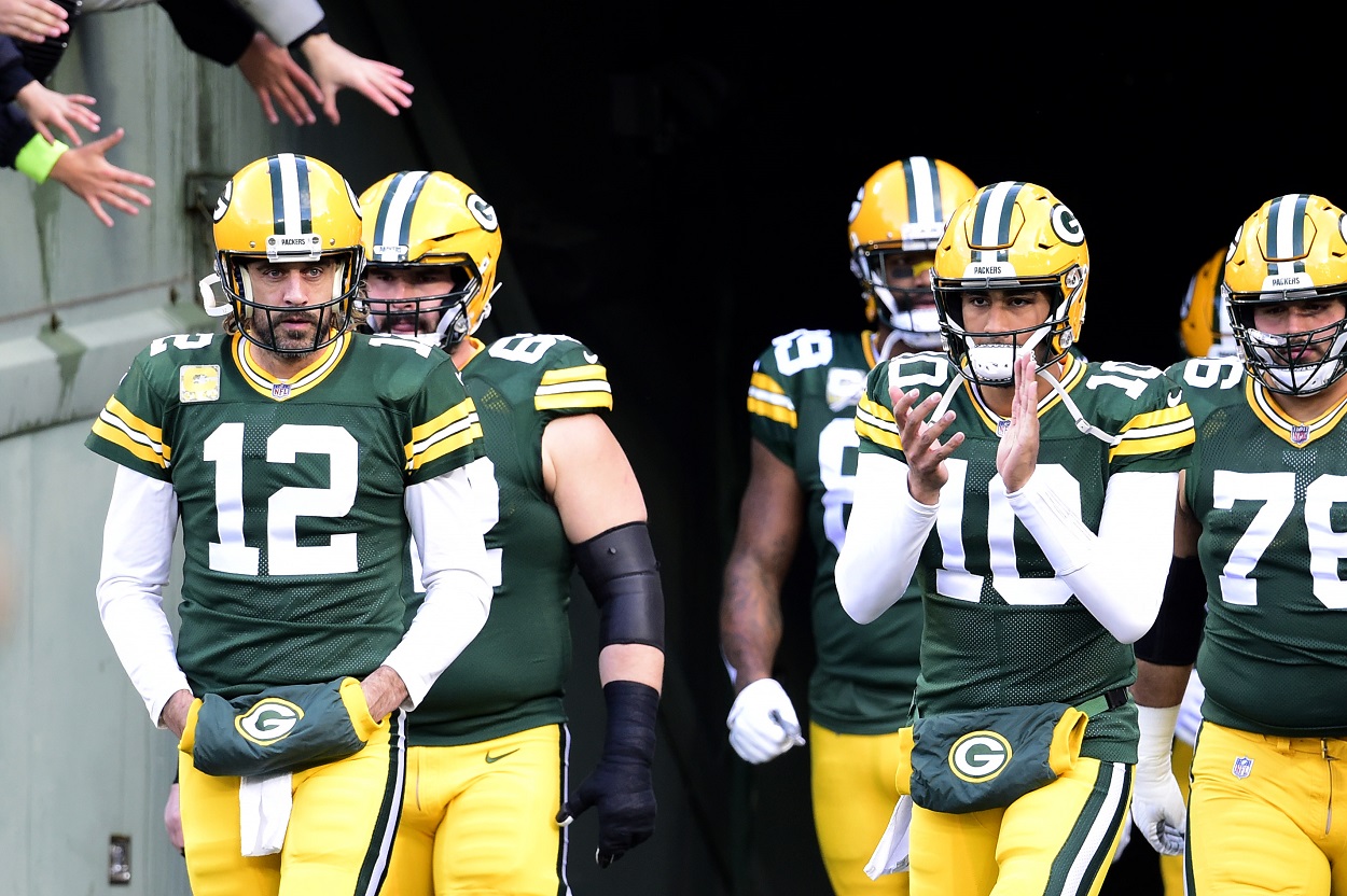Aaron Rodgers and Jordan Love, Green Bay Packers 