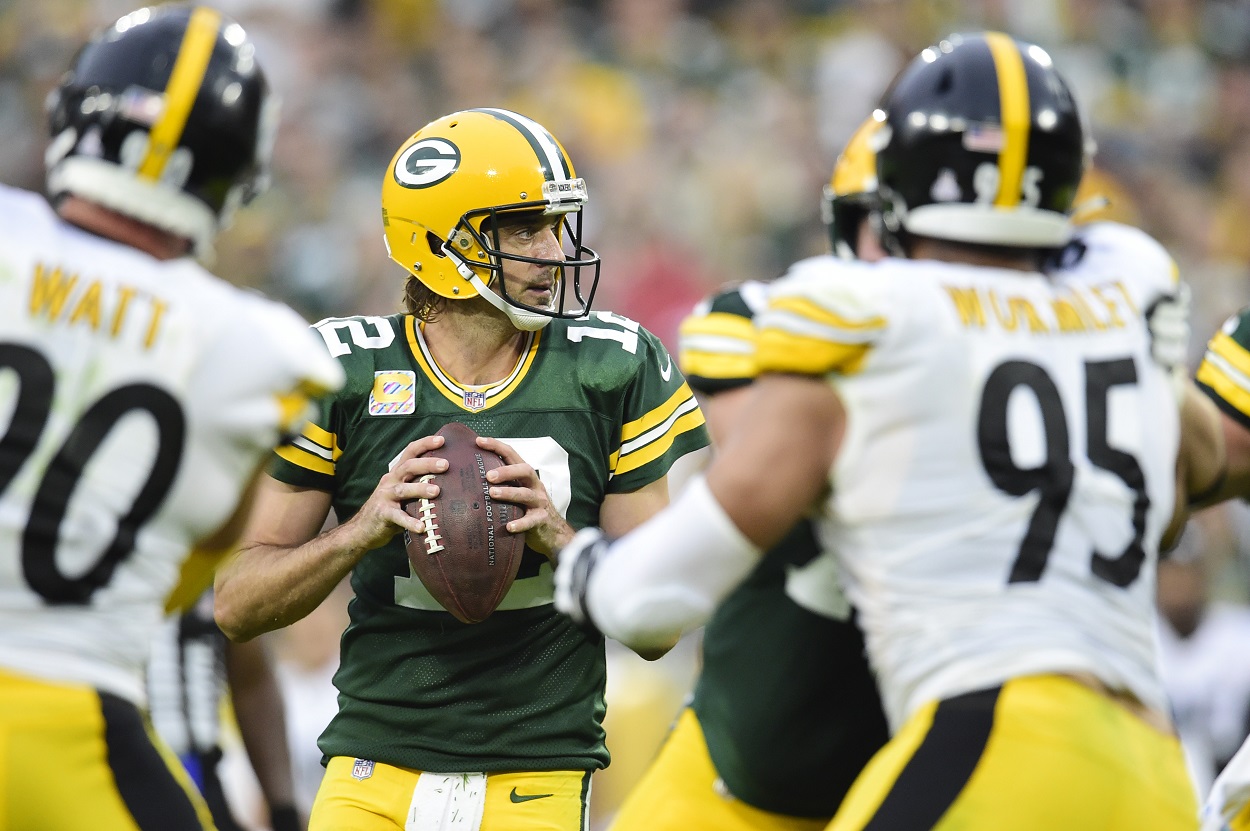 Aaron Rodgers plays the Pittsburgh Steelers