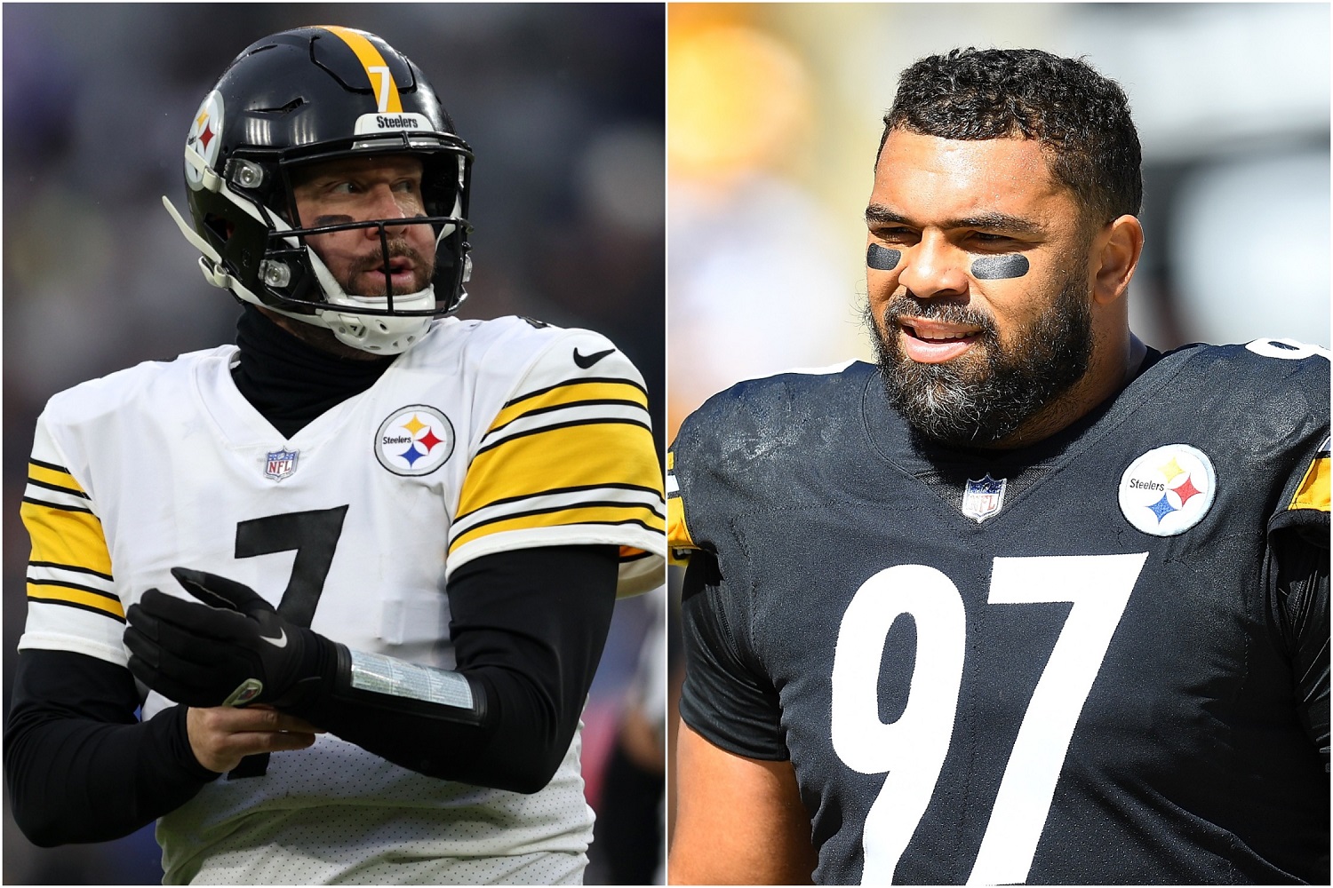Pittsburgh Steelers stars Ben Roethlisberger and Cam Heyward. | Getty Images