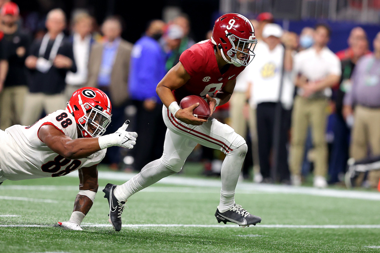 Georgia's defense calls Bryce Young the 'Gingerbread Man.'