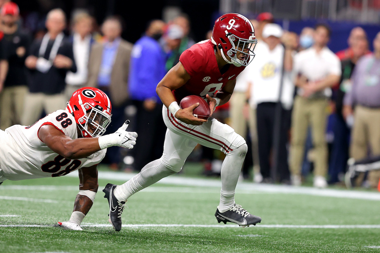 Alabama QB Bryce Young Can Run, Run as Fast as He Can, but Georgia’s Defense Will Finally Catch ‘The Gingerbread Man’