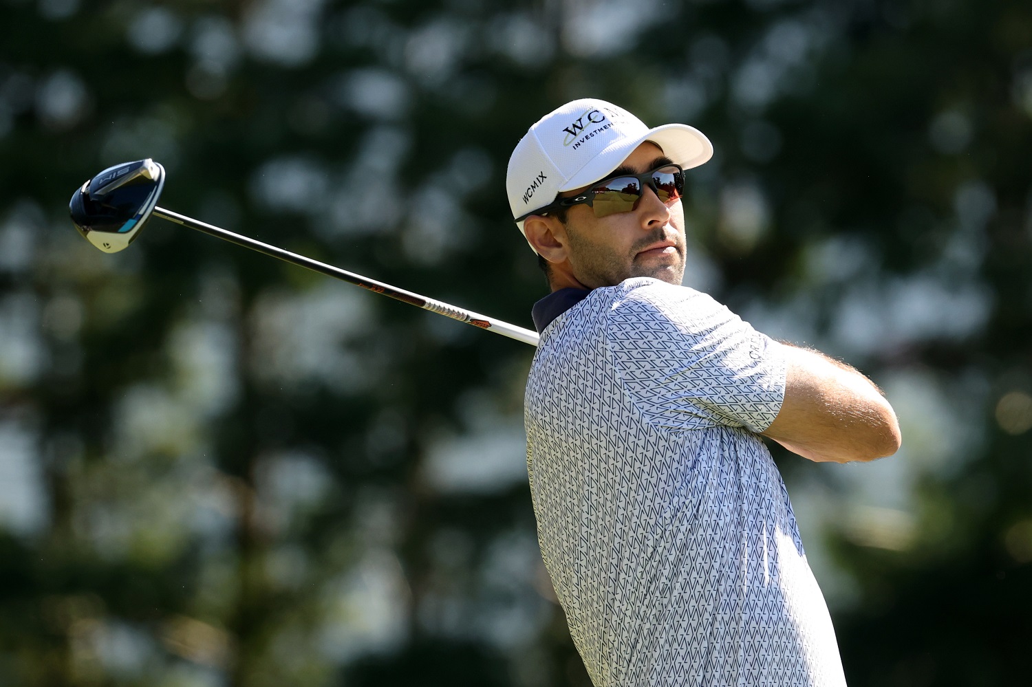 Cameron Tringale hits his tee shot on the fourth hole during the final round of the Zozo Championship at Accordia Golf Narashino Country Club on Oct. 24, 2021, in Inzai, Chiba, Japan. | Atsushi Tomura/Getty Images