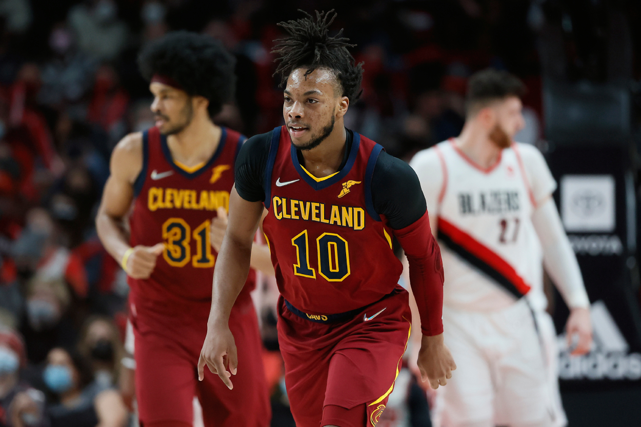 Darius Garland of the Cleveland Cavaliers, who is likely going to see his team add multiple pieces at the NBA Trade Deadline.