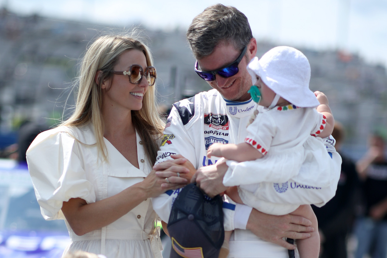 Dale Earnhardt Jr. with family