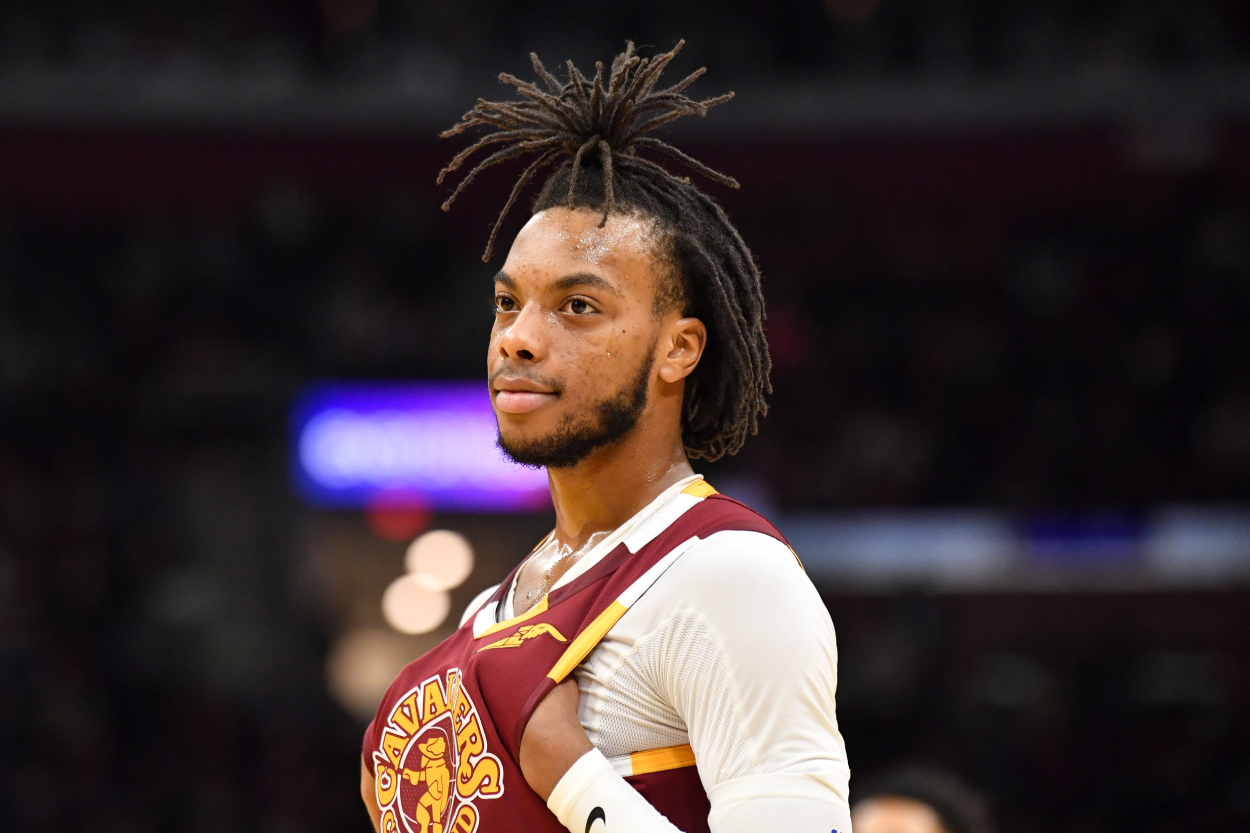 Cleveland Cavaliers guard Darius Garland, who has become one of the Cavs' best players.