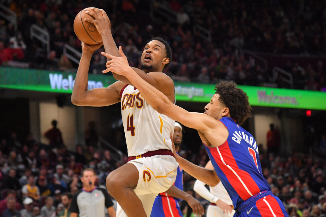 Cleveland Cavaliers star Evan Mobley and Detroit Pistons star Cade Cunningham.