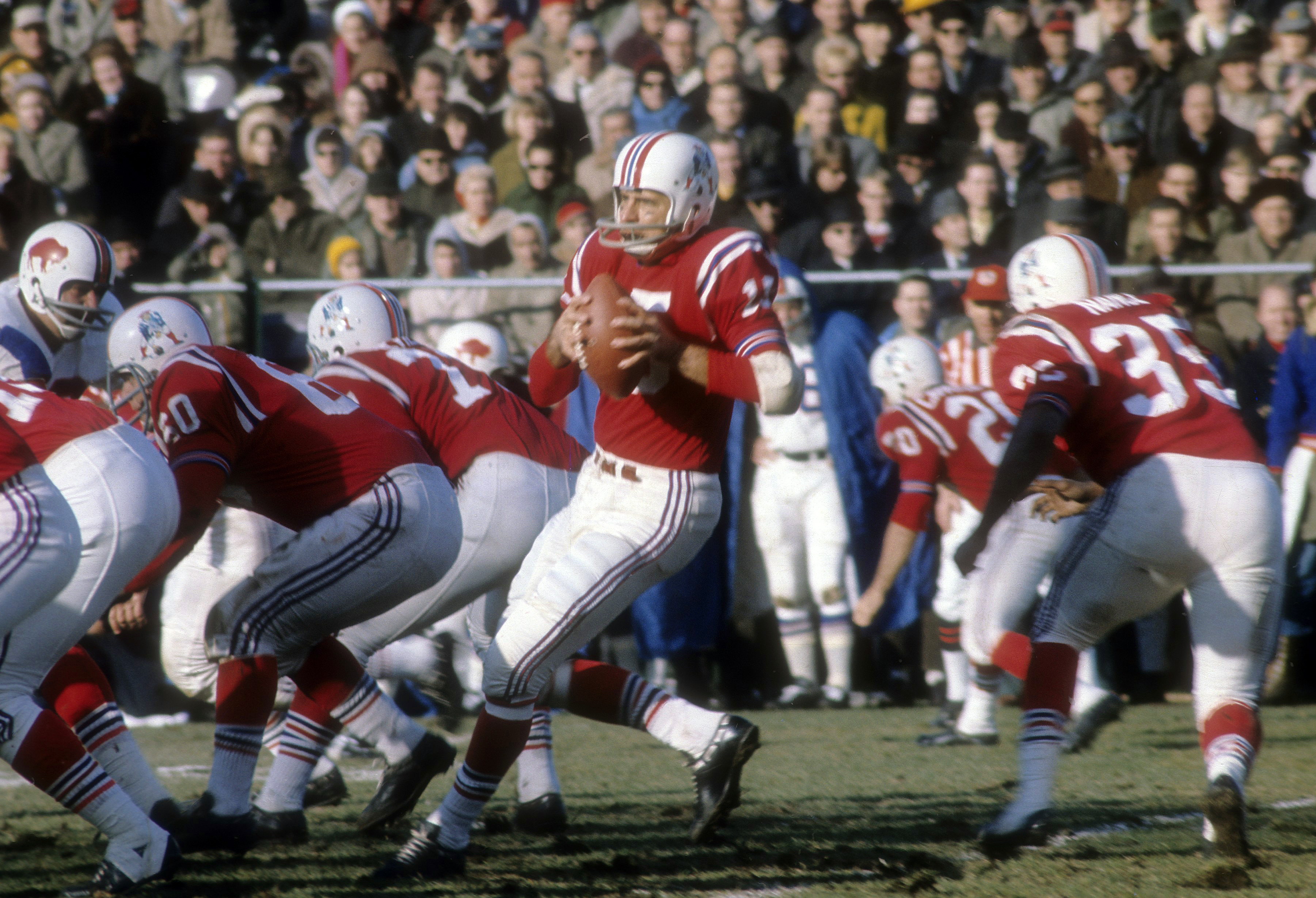 The Patriots and Bills last faced each other in a playoff game in 1963