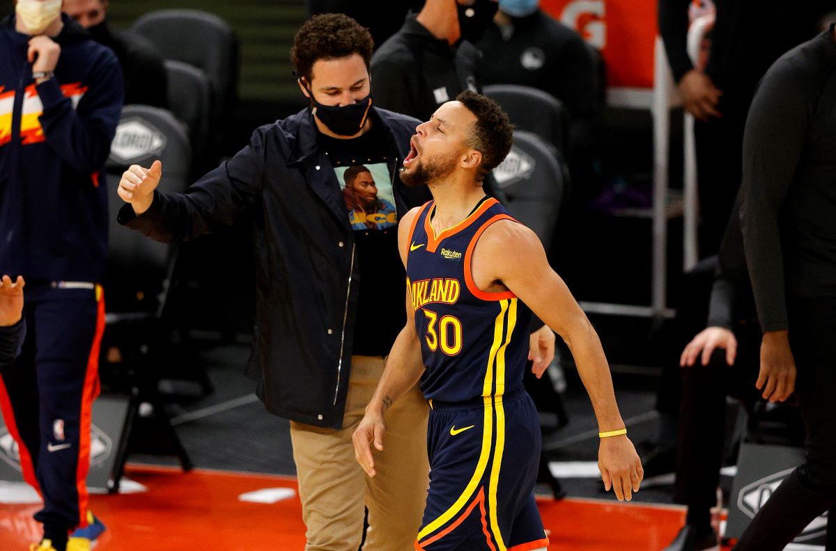 Stephen Curry Klay Thompson Warriors